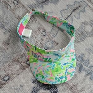 Lilly Pulitzer It's A Match Adjustable Visor Golf Tennis